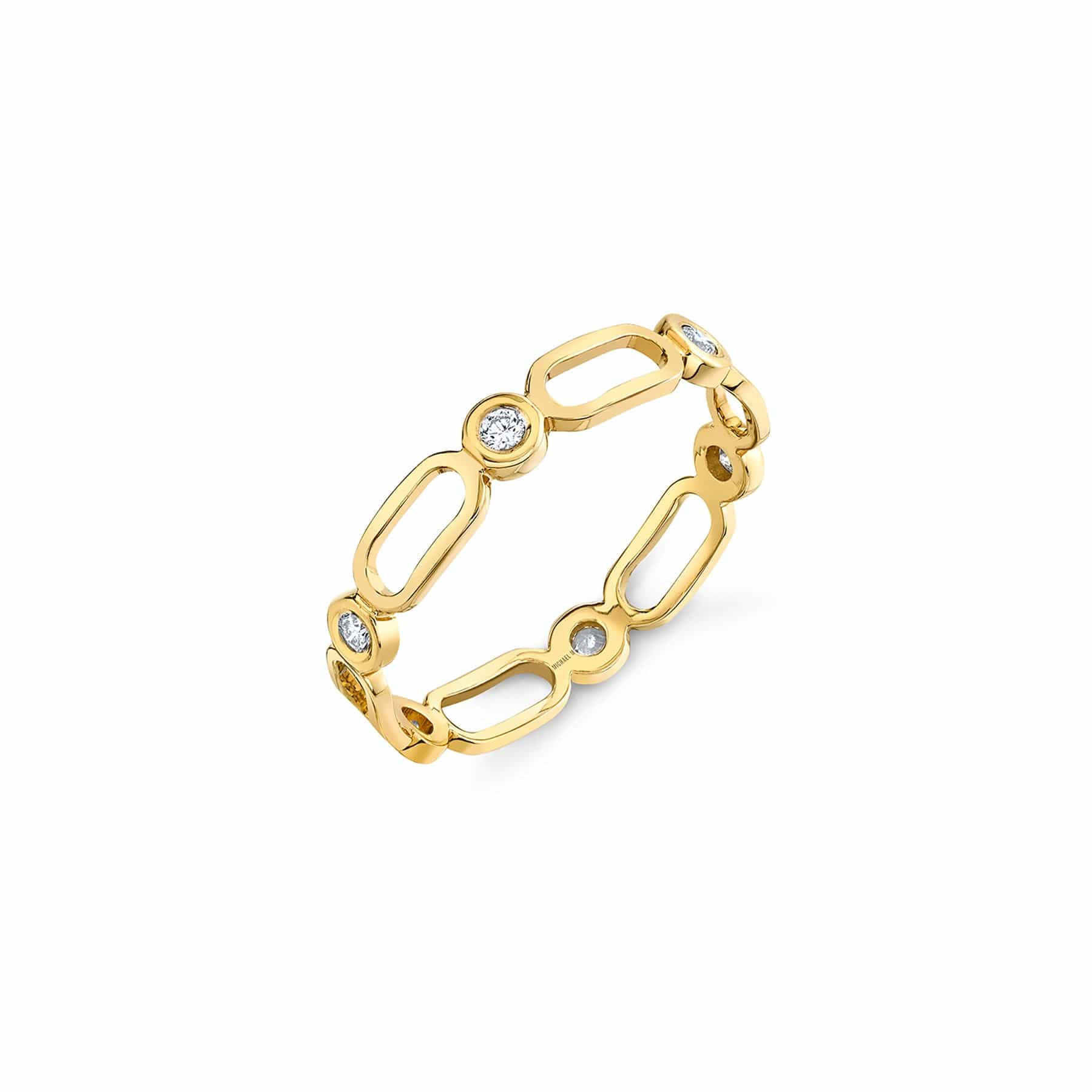 MICHAEL M Fashion Rings 14K Yellow Gold / 4 Connection Ring F358