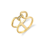 MICHAEL M Fashion Rings 14K Yellow Gold / 4 Linked At Last Ring F357
