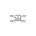 MICHAEL M Fashion Rings Pave Alignment Ring