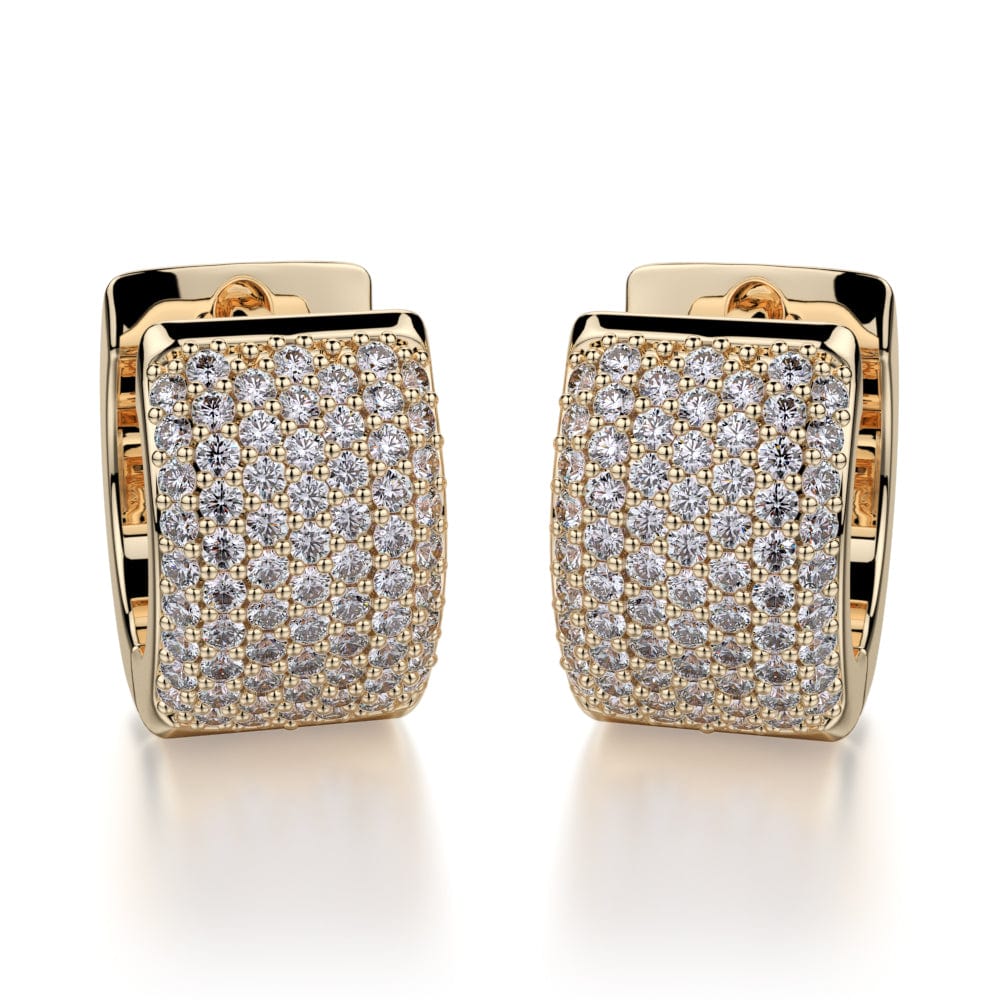 18ct White Gold .84ct Diamond Huggie Earrings - Walker & Hall
