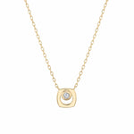 MICHAEL M Necklaces 14K Yellow Gold / Diamond - April Signature Birthstone Necklace CN435DI