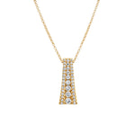 MICHAEL M Necklaces 14K Yellow Gold Europa Flare Pendant P398