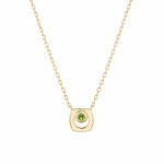 MICHAEL M Necklaces 14K Yellow Gold / Peridot - August Signature Birthstone Necklace CN435PER